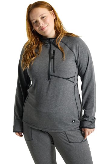 Burton 2024 Womens Stockrun Grid Half-Zip Fleece