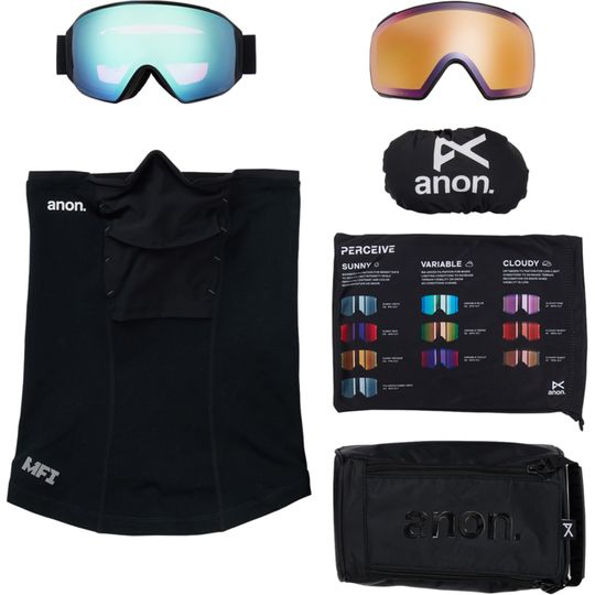 Anon 2026 M4 Goggles (Toric) (Low Bridge) + Bonus Lens + MFI Face Mask