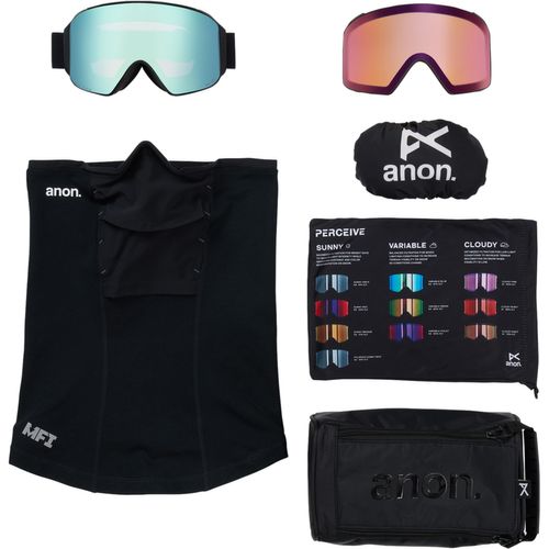 Anon 2026 M4 Goggles (Cylindrical) + Bonus Lens + MFI Face Mask