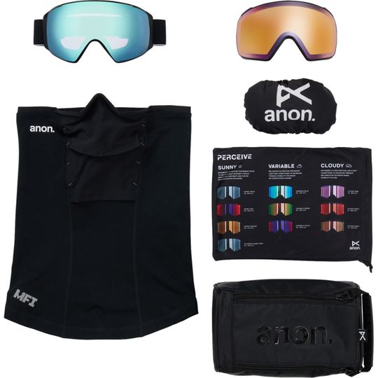 Anon 2026 M4S Goggles (Toric) (Low Bridge) + Bonus Lens + MFI Face Mask
