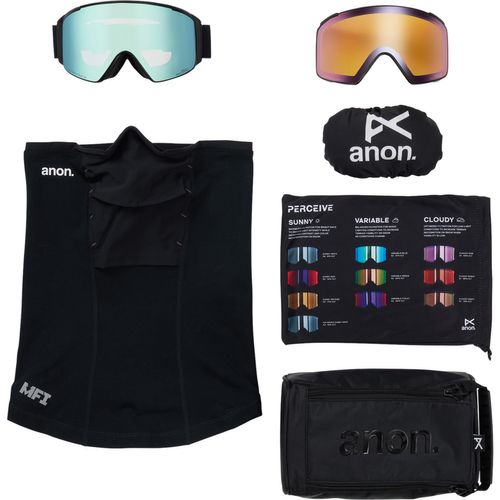 Anon 2026 M4S Goggles (Cylindrical) + Bonus Lens + MFI Face Mask