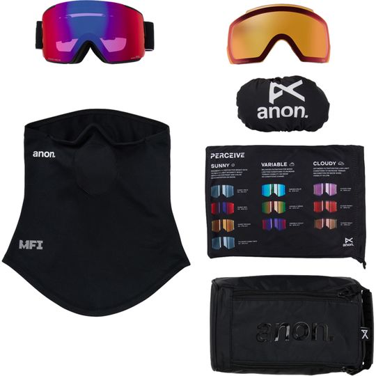 Anon 2026 M5 Goggles (Low Bridge) + Bonus Lens + MFI Face Mask
