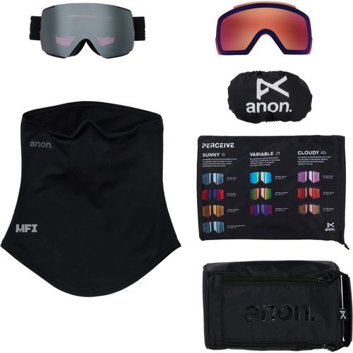 Anon 2026 M5S Goggles (Low Bridge) + Bonus Lens + MFI Face Mask