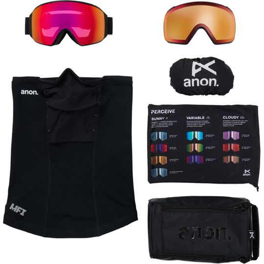 Anon 2026 M4 Goggles (Toric) (Low Bridge) + Bonus Lens + MFI Face Mask