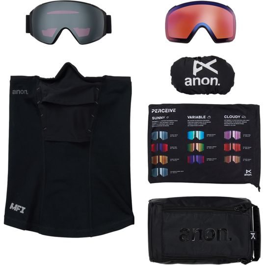 Anon 2026 M4S Goggles (Toric) (Low Bridge) + Bonus Lens + MFI Face Mask