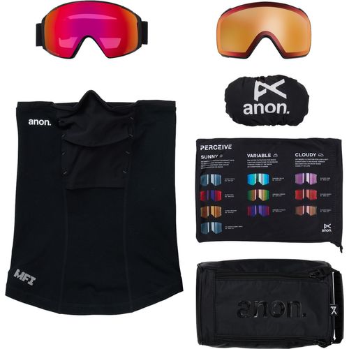 Anon 2026 M4S Goggles (Toric) (Low Bridge) + Bonus Lens + MFI Face Mask