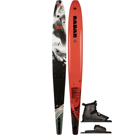 Radar 2025 Senate Graphite Slalom Ski with 2026 Carbitex Vector BOA Boot & Carbitex Vector BOA ARTP