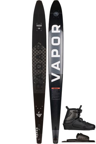 Radar 2025 Vapor Pro Build Stealth Slalom Skis with Vapor Carbitex BOA Boot &amp; Carbitex Vector BOA ARTP