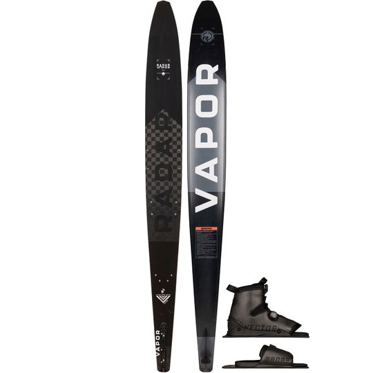 Radar 2025 Vapor Pro Build Stealth Slalom Ski with 2026 Carbitex Vector BOA Boot & Carbitex Vector BOA ART