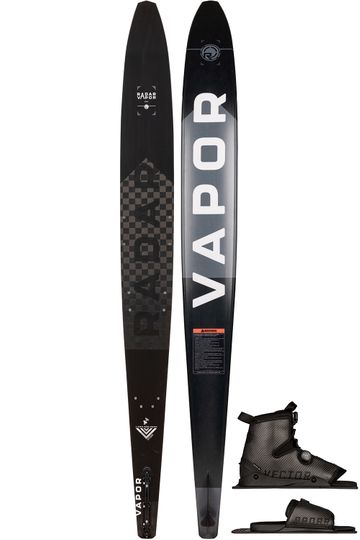 Radar 2025 Vapor Pro Build Stealth Slalom Ski with Carbitex Vector BOA Boot & Carbitex Vector BOA ARTP