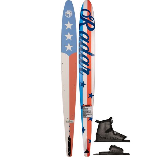 Radar 2025 Vapor Pro Build Americana Slalom Ski with 2026 Carbitex Vector BOA Boot & RTP