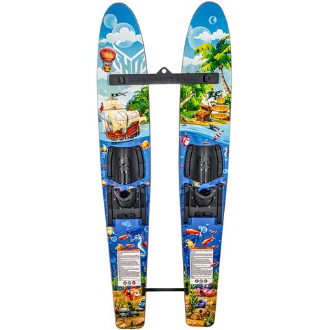 HO 2025 Hot Shot Trainer Combo Skis with Bar &amp; Rope