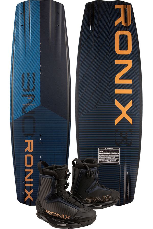 Ronix 2025 One Blackout Wakeboard with One Carbitex Boots