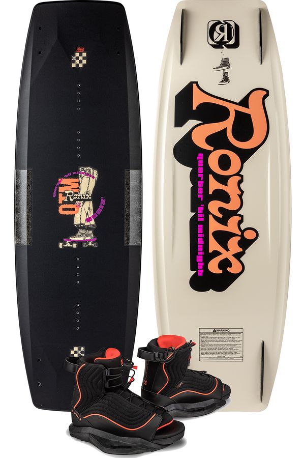 Ronix 2025 Quarter 'Til Midnight Ladies Wakeboard with Luxe Boots