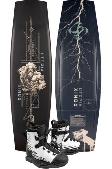 Ronix 2025 Utopia Cable Park Wakeboard with Kinetik Project Boots