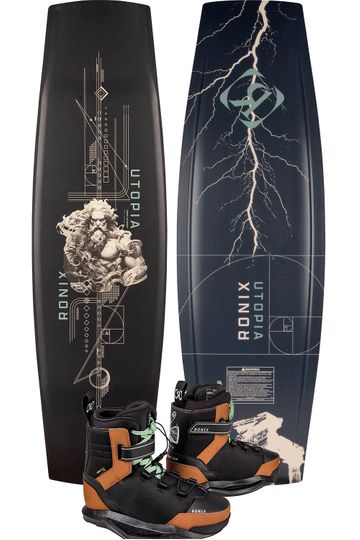 Ronix 2025 Utopia Cable Park Wakeboard with Diplomat Boots