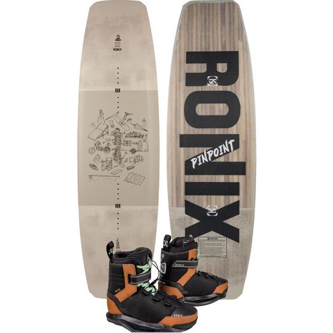 Ronix 2025 Pinpoint Cable Park Wakeboard with Diplomat Boots