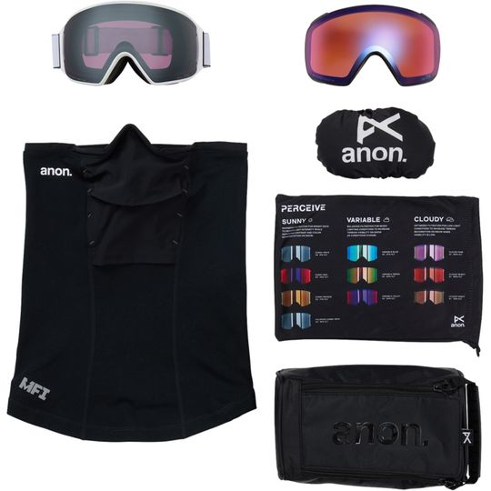 Anon 2026 M4 Goggles (Toric) (Low Bridge) + Bonus Lens + MFI Face Mask