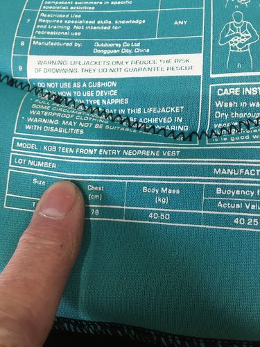 Ivy 2023 Teen Signature Buoyancy Vest 10 - NON APPROVED Sample (C144)