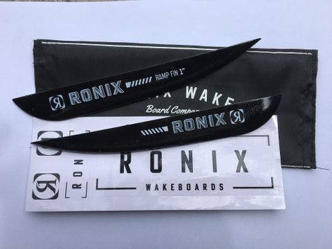 Ronix Ramp 1.0 Inch Fins X2 New. Black. (C199)
