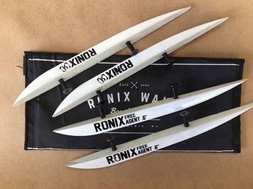 Ronix Ronix Free Agent Wakeboard Fins 0.6 inch  x4. White. (C197)