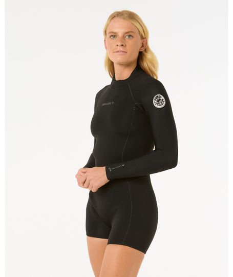 Rip Curl 2026 Womens Dawn Patrol 2mm B/Zip L/SL Springsuit