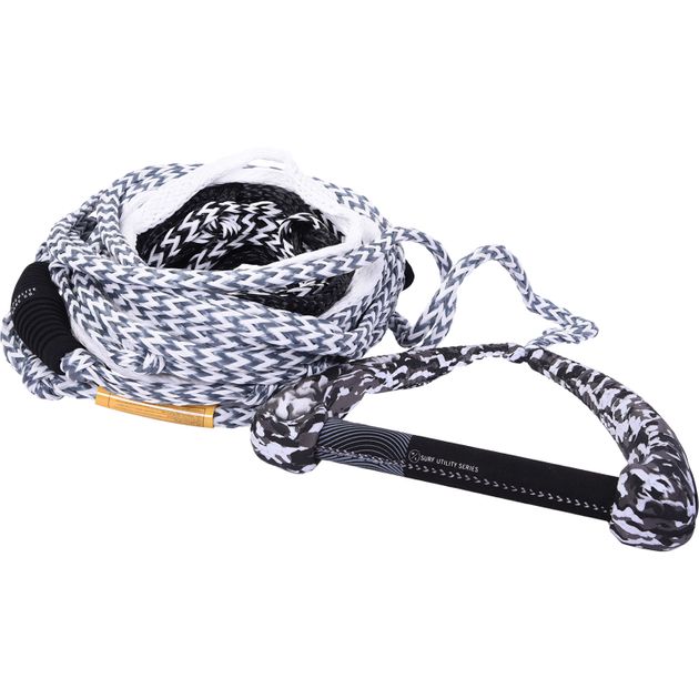 Wakeboard Rope Hyperlite CG Wakeboard Handle With Poly-E Mainline - Yellow, 60ft, Anti-Roll System Hyperlite Wakeboard Rope