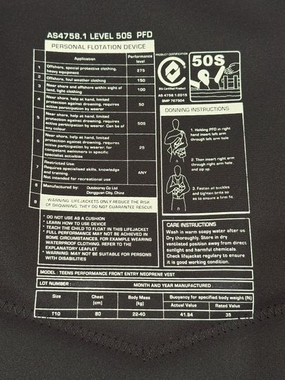 KGB 2025 Teen stash vest y10 - non approved sample (c159)