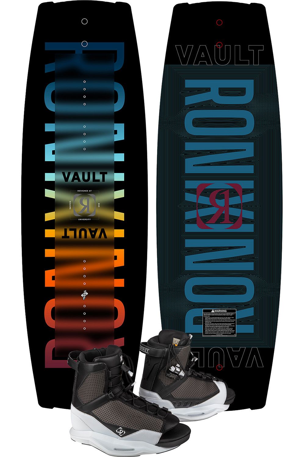 Photo of Ronix 2026 Vault Wakeboard With District Boots by Ronix