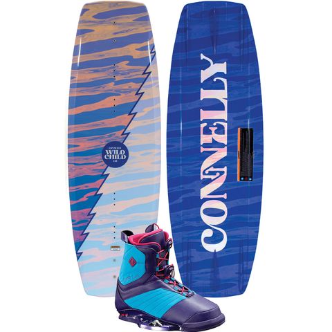 Connelly 2024 Wild Child Ladies Wakeboard with Ember Boots