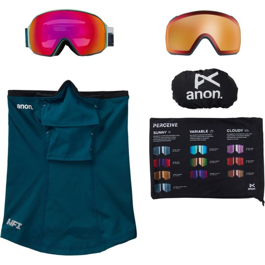 Anon 2026 M4 Goggles (Toric) + Bonus Lens + MFI Face Mask