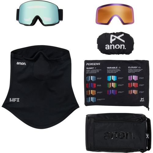 Anon 2026 M6 Goggles (Low Bridge) + Bonus Lens + MFI Face Mask