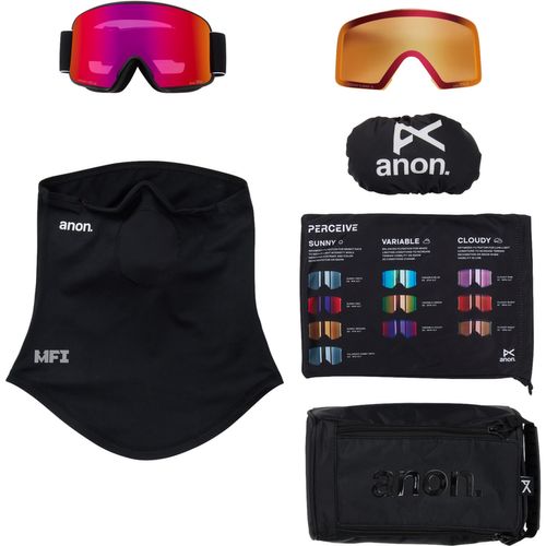 Anon 2026 M6 Goggles (Low Bridge) + Bonus Lens + MFI Face Mask