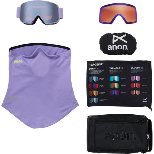 Anon 2026 M6S Goggles (Low Bridge) + Bonus Lens + MFI Face Mask