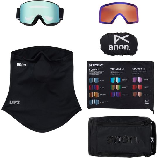 Anon 2026 M6S Goggles (Low Bridge) + Bonus Lens + MFI Face Mask