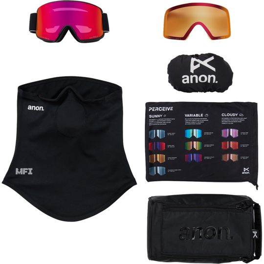 Anon 2026 M6S Goggles (Low Bridge) + Bonus Lens + MFI Face Mask