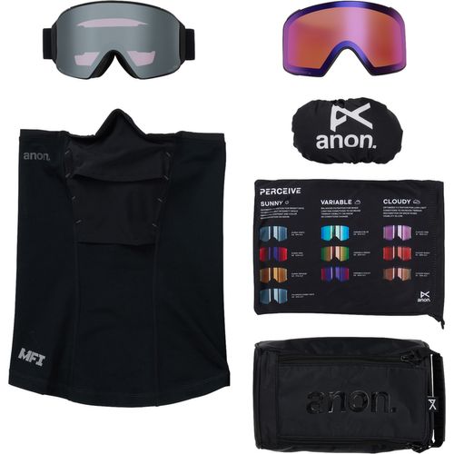 Anon 2026 M4 Goggles (Cylindrical) + Bonus Lens + MFI Face Mask