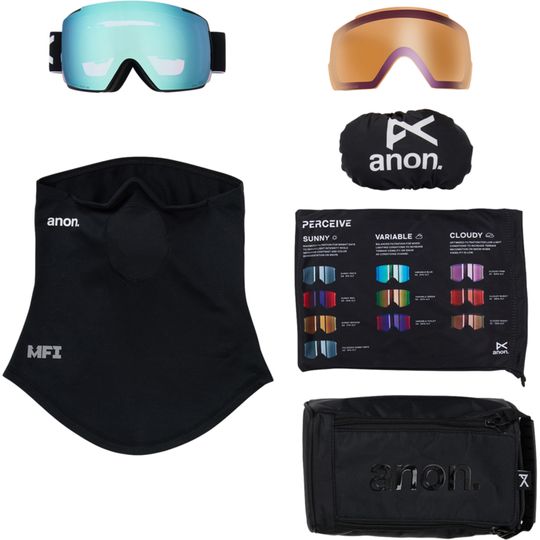 Anon 2026 M5 Goggles (Low Bridge) + Bonus Lens + MFI Face Mask