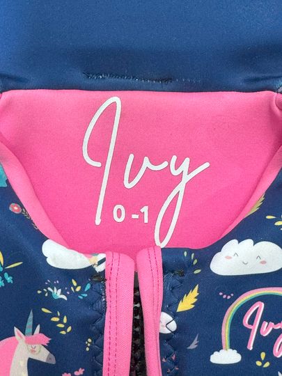 Ivy IVY Sample Vest Girls 0-1. With Collar. NOT APPROVED. (C224)