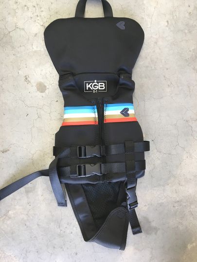 KGB KGB Jnr BOYS VEST W/ Collar Black 0-1 - Non Approved sample (C116)