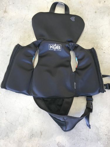 KGB KGB Jnr BOYS VEST W/ Collar Black 0-1 - Non Approved sample (C116)