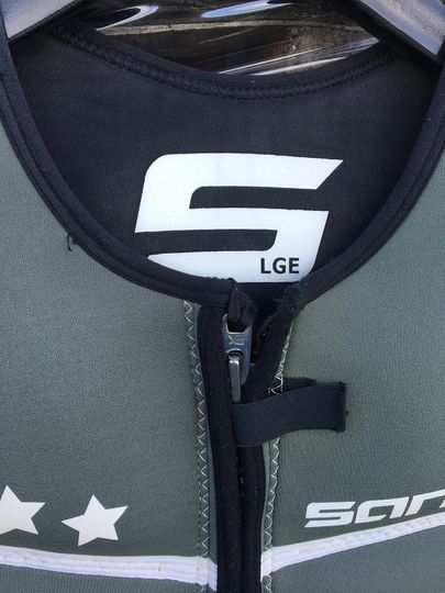 Sands 2024 Sands Titan Barefoot Suit. Large.  Used Repaired.  (C016)