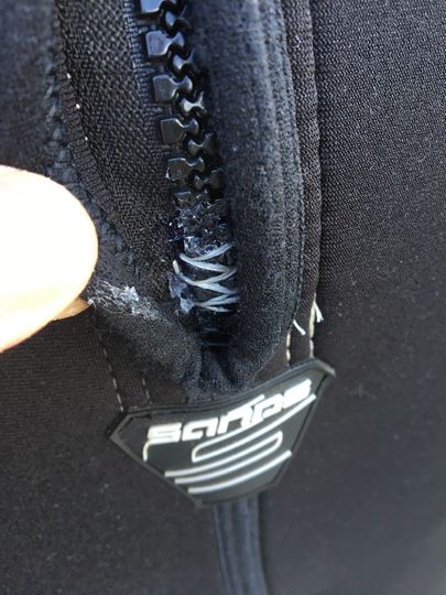 Sands 2024 Sands Titan Barefoot Suit. Large.  Used Repaired.  (C016)