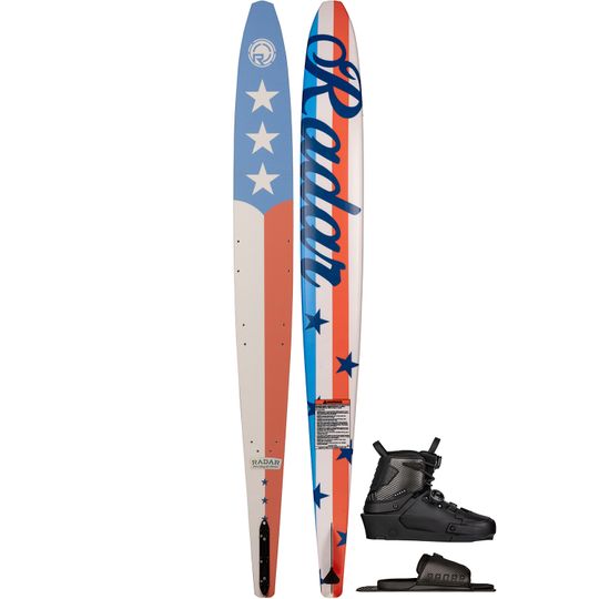 Radar 2025 Vapor Pro Build Americana Slalom Ski with 2026 Vapor Carbitex BOA Boot & Carbitex Vector BOA AR