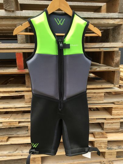 Wavelength SAMPLE 2022 WL JNR BUOYANCY SUIT - Neon Lime - 10. C004