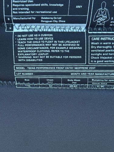 KGB KGB Teen 10 Sample Vest - NON APPROVED (C17)
