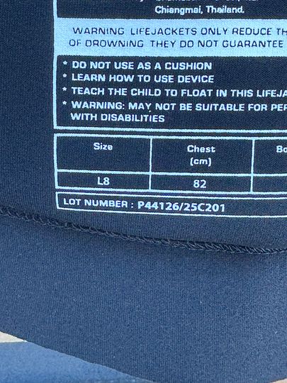 Radar 2025 Lyric Sample Vest Ladies 8 - Approved (C44)