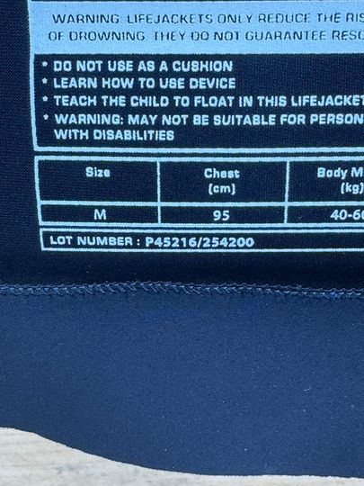 Radar 2025 Tidal Sample vest M - Approved (C40)