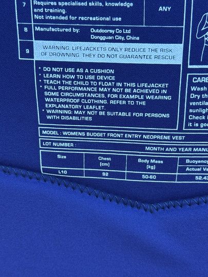 Radar 2025 Daydream Sample vest 8 - NON APPROVED (C39)