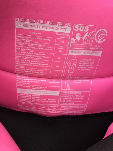 Wavelength 2026 WOM BUOYANCY SUIT 8 - USED (C113)